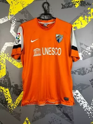 Malaga Third Football Shirt 2013 - 2014 Jersey Nike Camiseta Mens Size L Ig93 • $29.74