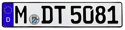 BMW Munich Front German License Plate By Z Plates Wtih Unique Number NEW • $34.99