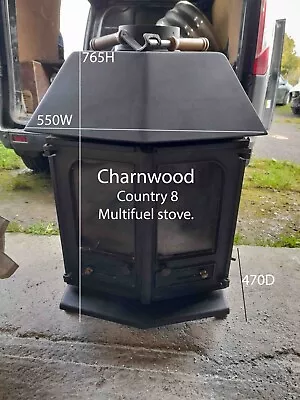 Charnwood Country 8 Stove MULTIFUEL (logwood+burner) DEFRA Eco Stove 🚚🚚🚚 • £950
