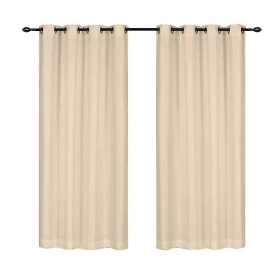 Outdoor Sheer Curtains Eyelet/Tab Top Waterproof Voile Net Garden Patio Panels • £11.51