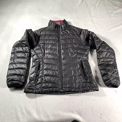 Sierra Designs Down Jacket Womens Medium Black Puffer 800 Fill Lighteight Zip Up • $39.99