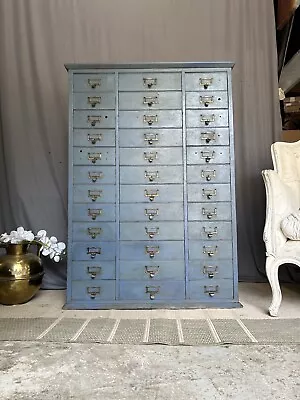 Vintage Haberdashery Chest Of Drawers Collectors Tools Makers Chest Sideboard • £595