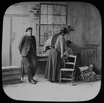 £25 • Buy Magic Lantern Slide HER ONLY SON NO11 C1913 PHOTO EDWARDIAN CROSS DRESSING MAN
