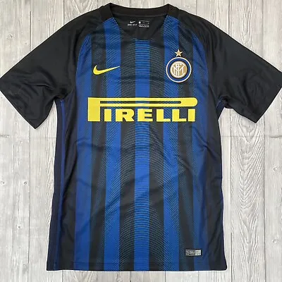 Mens Nike Inter Milan Home Football Shirt 2016-2017 16/17 ICARDI #9 - Size Small • £47