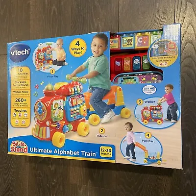 Vtech Sit-to-Stand Ultimate Alphabet Train Ride-On Train Toy New In Box • $55