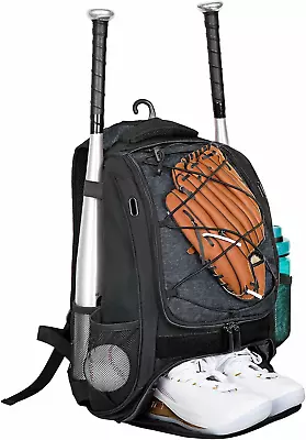 Youth Baseball BagSoftball Bag With Shoes CompartmentBaseball Backpack With Fe • $31.66