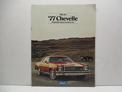 $8.99 • Buy 1977 Chevy Chevelle Car Dealer Brochure Parts Oil Gas Sign Race Vintage USA
