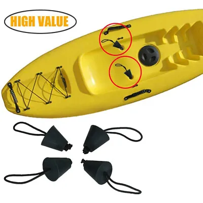 4PCS Universal Kayak Scupper Plug Kit Canoe Drain Holes Stopper Bung Accessories • $13.87