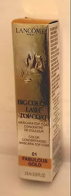 Lancome Big Color Lash Top Coat Mascara #01 Fabulous Gold Brand New In Box 2.8ml • £6