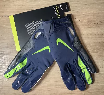 Nike Seahawks Vapor Jet 5.0 Leather Palm NFL Football Glove Men Sz XXL • $38