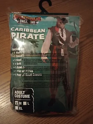 Spooktacular Creations Mens Caribbean Pirate Costume Adult Medium • $30