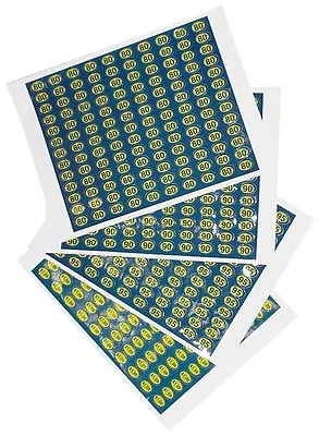  Price Decal Label Sheet With Adhesive Backing For Vending Machines 90 Per Sheet • $4.99