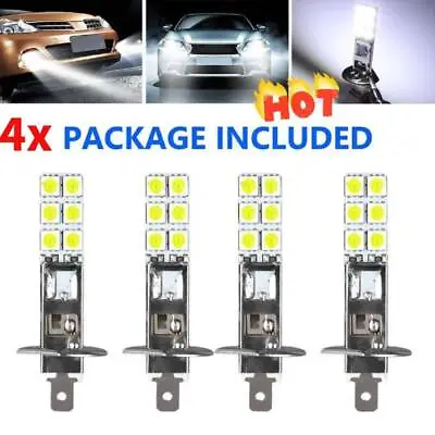 4Pcs H1 LED 6000K White Headlight High Low Beam Light- SMD Bulb Lamps • $3.66