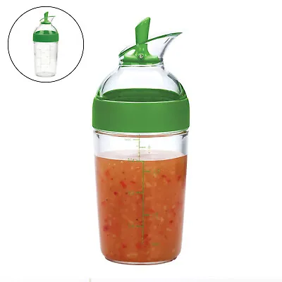 1pc Salad Dressing   Container Bottle Universal Sauces Mixer 240ml • £8.82