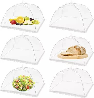 6PCS Pop Up Mesh Screen Food Cover Tents Picnic BBQ Plate Umbrella Protector • $14.83