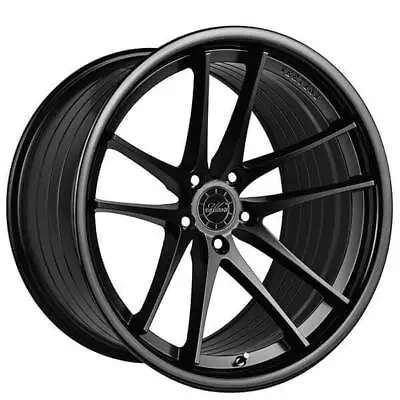 (4) 20  Vertini Wheels RFS1.5 Matte Black With Gloss Black Lip Rims (B5) • $1720