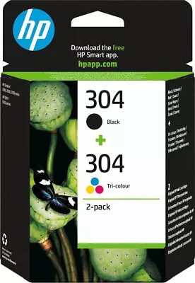 HP 304 Combo Black And Colour Ink Cartridge Original For Deskjet 3720 3730 • £26.39