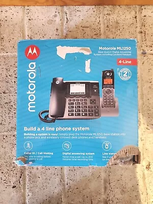 Motorola ML1250 Handset Desktop 4 Line Phone With Digital Answering System • $65