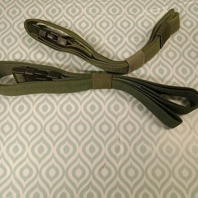 Authentic Military Molle Lashing Straps Lot Of 2 Green Army Gear  • $24