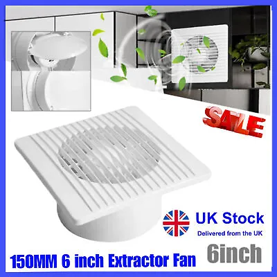 £14.69 • Buy 150MM 6 Inch Extractor Fan For Kitchen Bathroom Toilet Indoor White Standard UK