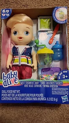 Baby Alive HASBRO SWEET SPOONFULS BABY Blonde Boy Doll RARE 2017 In Box  • $79.99