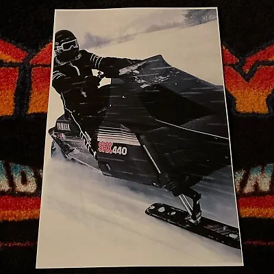 🏁 ‘81 YAMAHA SRX 440 Snowmobile Action Poster Vintage Sled ((srx440)) • $21.88