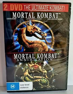 Mortal Kombat & Mortal Kombat Annihilation DVD Double Pack | NEW SEALED Region 4 • $24.99