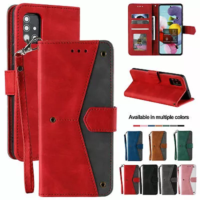 $11.99 • Buy Flip Cover For Samsung S21 Ultra S20 Plus Note 20 S10 S9 S8 Leather Wallet