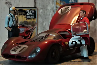 RACE FINISHED Car Ferrari 330 P4 12 Rare GMP Custom Carousel Red 1:18 GT 24 • $1999