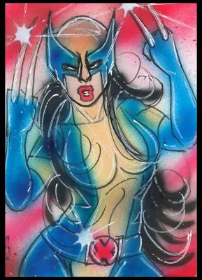 Marvel X-Men X23 Sketch Card Painting By Bianca Thompson • $29.99