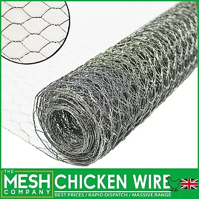 £28.99 • Buy Galvanised Chicken Wire Mesh Netting Rabbit Cage Aviary Fence Plant Net