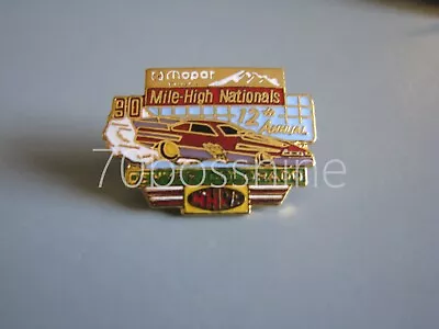 1990 Mopar Parts Mile High Nationals Denver Nhra Drag Racing Hat Lapel Pin • $12.50