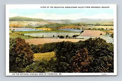 Postcard MD Braddock Heights Maryland View Of Middletown Valley C1920s #2 Y22 • $14.99