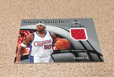 2006-07 Ud Sweet Shot Sweet Stitches Corey Maggette Jersey Los Angeles Cloippers • $5