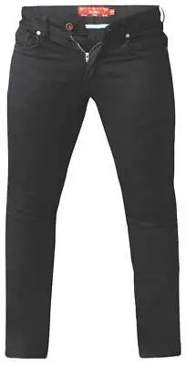 D555 Tall Big Mens Stretch Jeans Tapered Fit Black 36  Leg (t15498) • £34.50