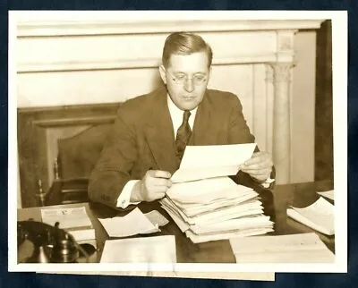 AMERICAN POLITICIAN MINNESOTA SENATOR ELMER A BENSON 1936 ORIG VTG Photo Y 243 • $19.99