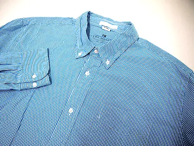 $16.77 • Buy BD Baggies Mens Shirt XL Teal Blue White Checkered Long Sleeve Button 1919