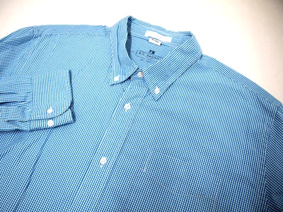 $16.77 • Buy BD Baggies Mens Shirt XL Teal Blue White Checkered Long Sleeve Button 1919