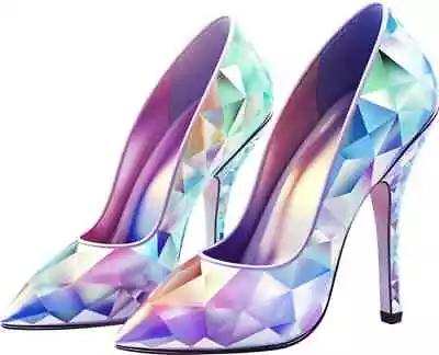 Hologram Diamond Of Queen Heels Colourful Bedroom Wall Vinyl Sticker Decals L550 • £15.99