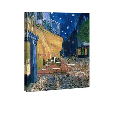 Van Gogh Painting Repro Canvas Print Wall Art Home Decor Cafe Terrace Pictures • $14.39