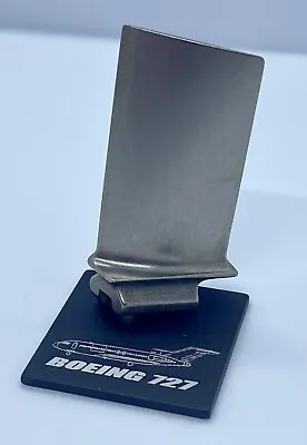 Titanium Boeing 727 Jet Engine Blade.Turbine Aviation Desk Model Pilot Gift • $19.99