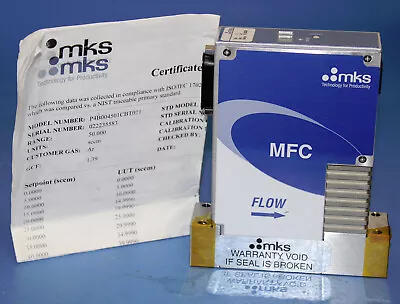 New MKS Instruments P4B004501CBT021 Mass Flow Controller MFC 50 SCCM Gas Ar • $750