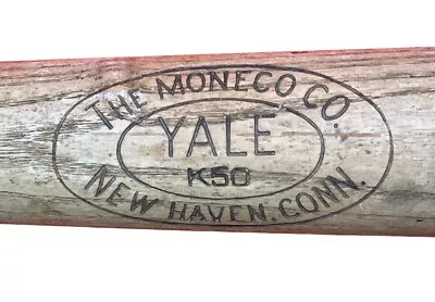 Vintage Moneco Yale Brand K50 New Haven Connecticut 35 Inch Baseball Bat Old • $58.49