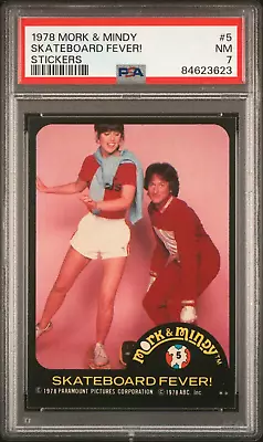 1978 Topps Mork & Mindy SKATEBOARD FEVER! #5 Robin Williams Dawber PSA 7 POP 1 • $38.24