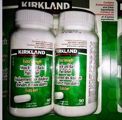Kirkland Extra Strength Muscle & Back Pain Relief 180 Tabs-Free SHIP From USA • $42.99