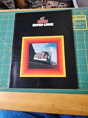 1981 MACK Trucks Brochure Super-Liner Conventional Cab 16 Pages • $18.66