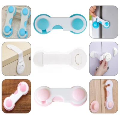 $10.61 • Buy Adhesive Kids Baby Safety Lock Drawer Door Cupboard Cabinet Fridge Toilet Belt