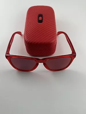 Oakley Suprem Frogskins Crystal Red Frame Red Iridium Lens Valentines LE148 • $599.99