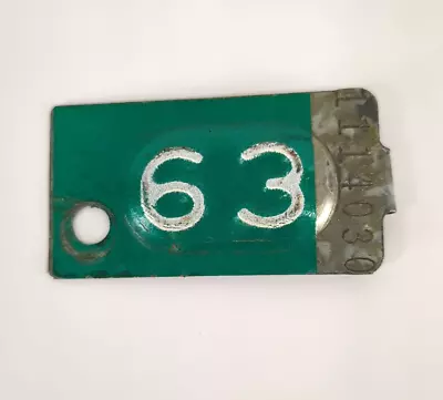 Vintage Minnesota 1963 License Plate Renewal Tag Green Metal • $11.99