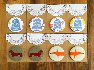 £6.50 • Buy Rob Ryan, Emily Bond Dachshund, Mr Fox Paper Fabric Handmade Hand Bag Mirror